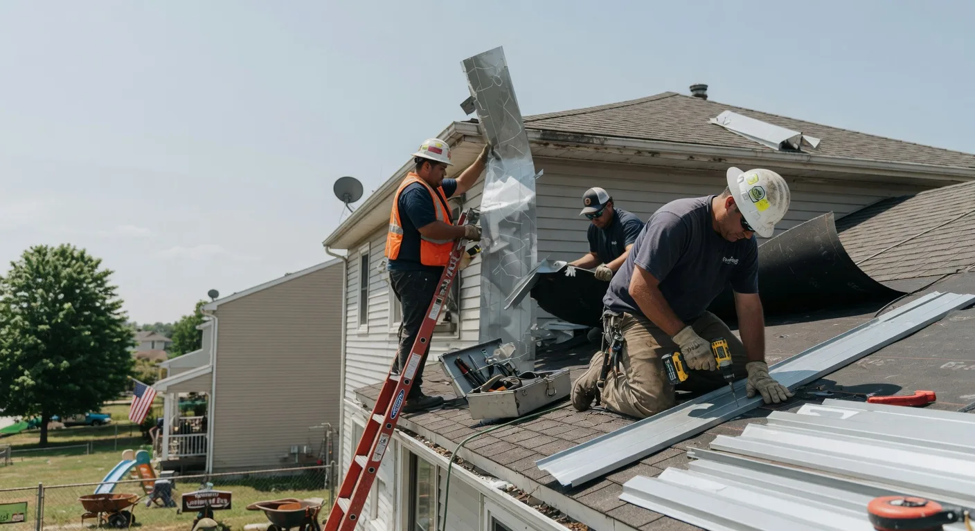 Storm Damage Metal Roof Repair in Allensville, KY